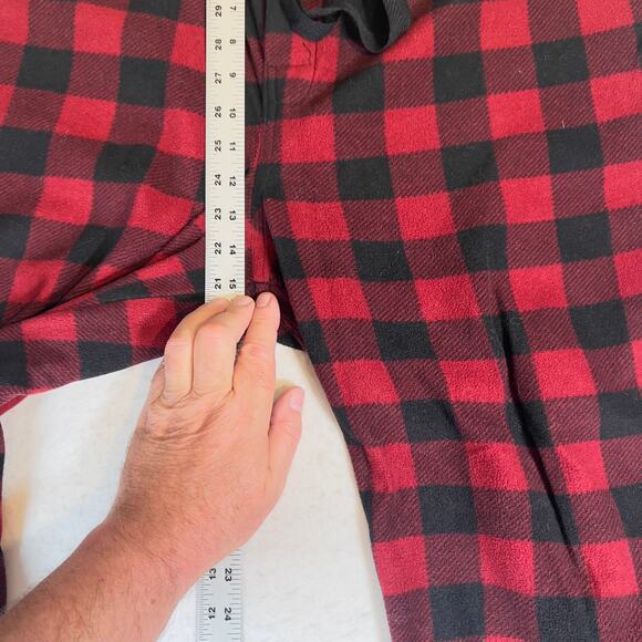 Berkley Jensen Flannel Loungewear Pants Men's XXL Red/Blue Check Sweatpants - Picture 7 of 11